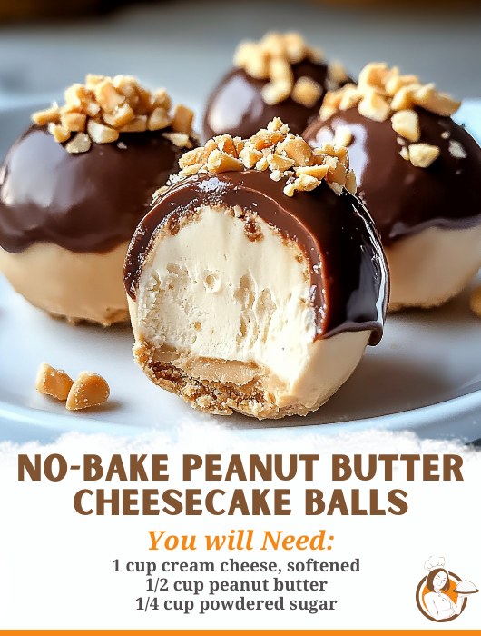 No-Bake Peanut Butter Cheesecake Balls – best-recipes